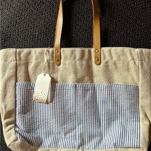 Canvas Seersucker Tote